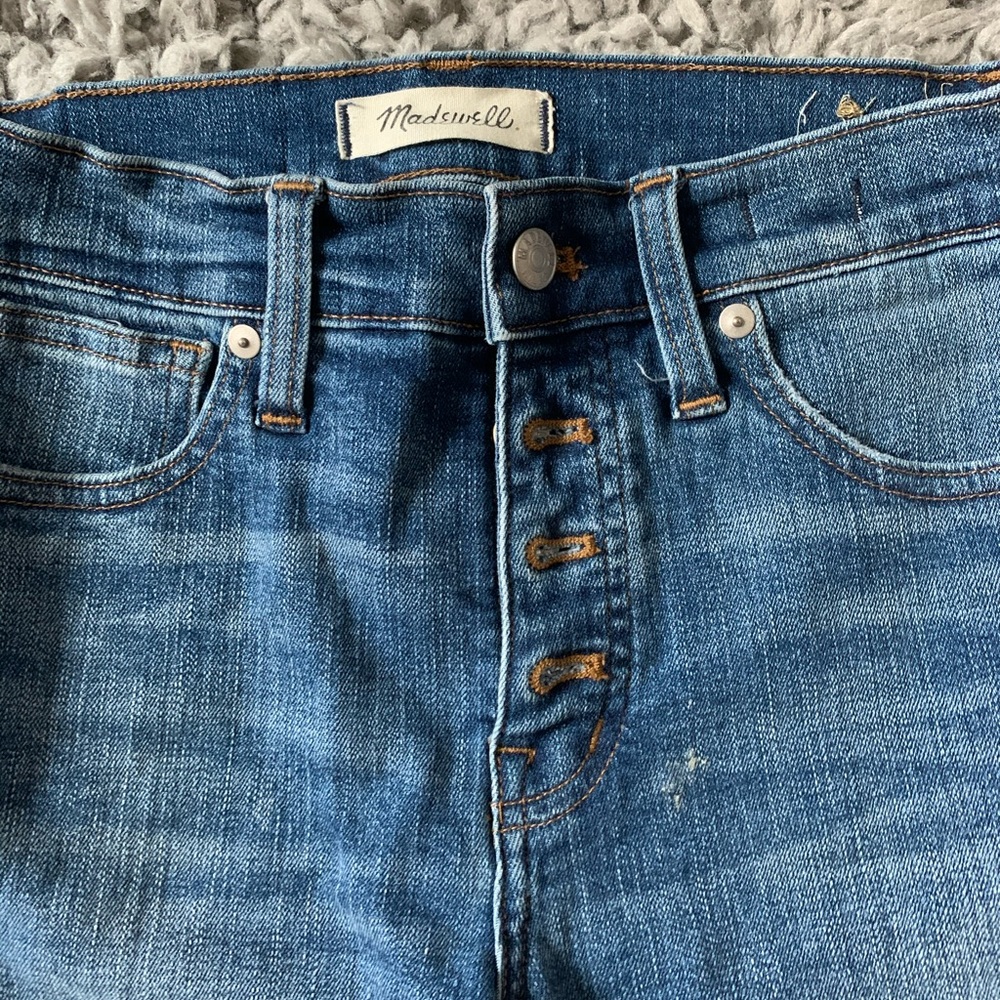 Madewell button fly high waisted jeans